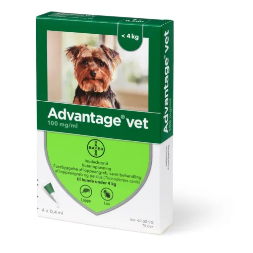 Advantage vet 100 mg/ml 0-4 kg