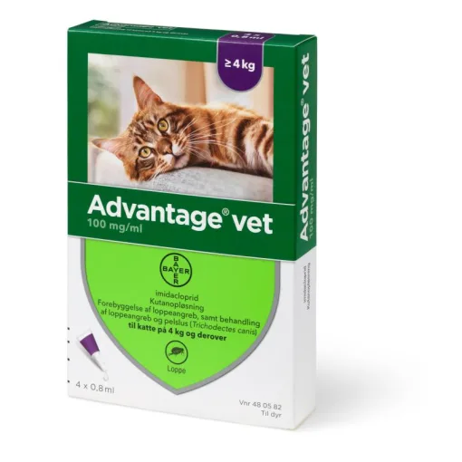 Advantage vet 100 mg/ml katte Over 4 kg