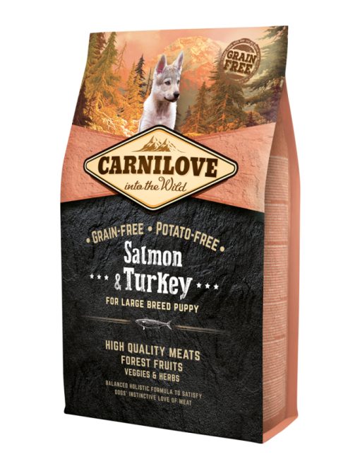 Carnilove Laks & Kalkun for Large Breed Puppy 4 kg